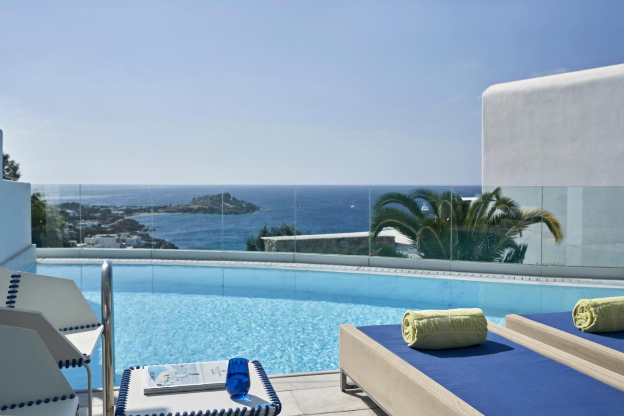 มิโคเนียน แอมบาสซาเดอร์ Hotel Platys Gialos  ภายนอก รูปภาพ