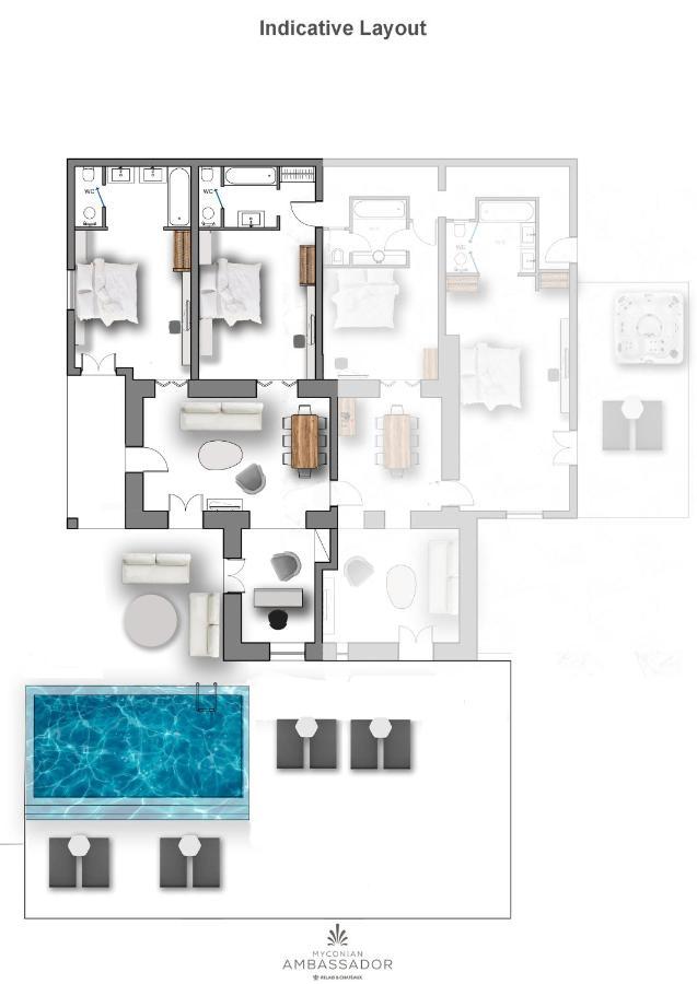 มิโคเนียน แอมบาสซาเดอร์ Hotel Platys Gialos  ภายนอก รูปภาพ